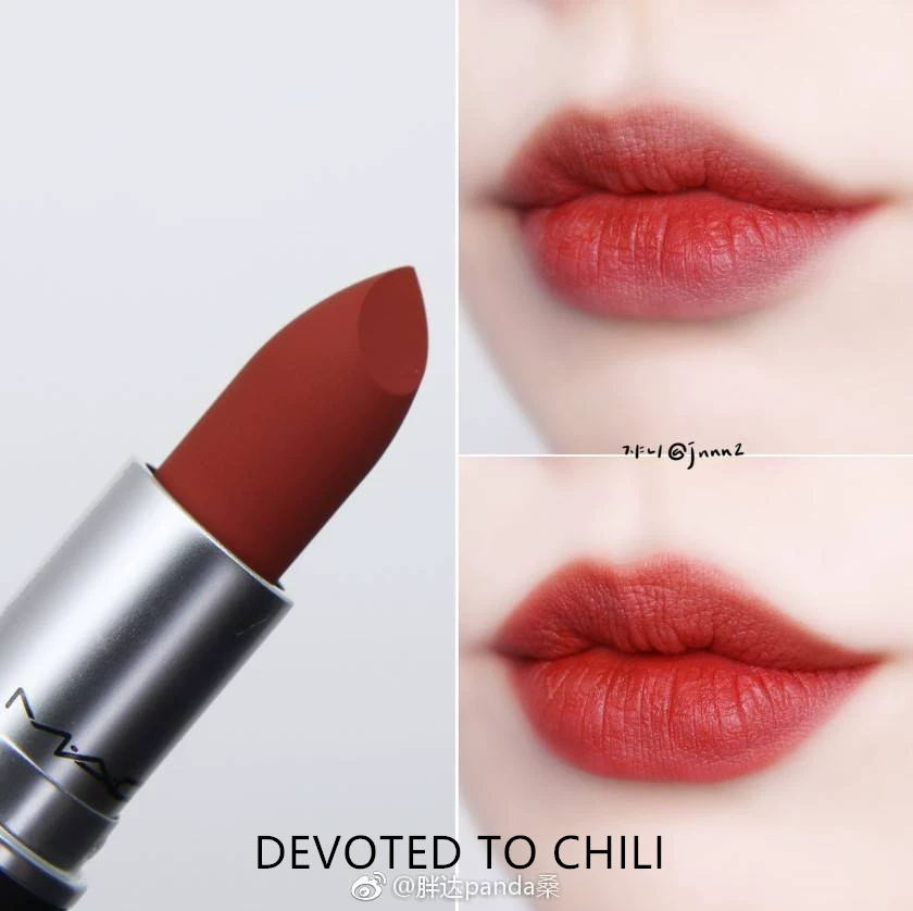 [LittleD缇庝唬 MAC POWDER KISS 鍝戝厜鍞囪啅 DEVOTED TO CHILI]