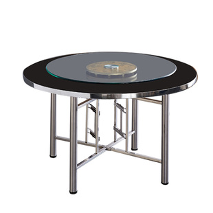 简易餐桌加厚大圆桌面家用饭桌宴席餐厅饭店食堂转盘大桌子经济型