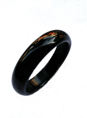 手镯女玉镯加宽加厚黑玛瑙