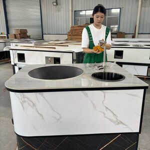 中式新型无烟柴火灶农村家用乡下烧木柴老式土灶铁锅灶台双灶单灶
