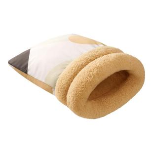 猫窝睡袋半封闭式冬季加厚保暖猫咪过冬窝安全感睡窝猫咪床上睡袋