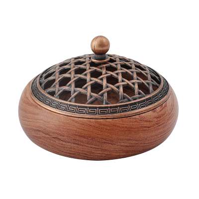 实木香炉家用室内盘香炉