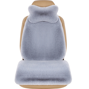 冬季汽车坐垫冬毛绒加厚保暖座位垫子后排单片座椅主驾驶汽车座垫