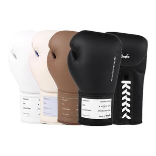 GENKO泰拳系绳拳击手套训练搏击散打专业男女比赛带绳不求人拳套