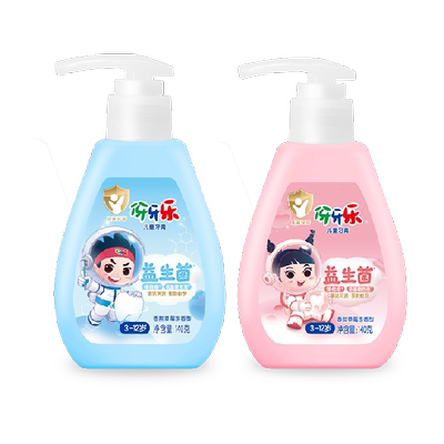 伢牙乐儿童牙膏草莓味12小时防蛀