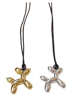 小狗长毛衣链新款韩版小众女项链