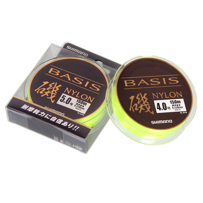 SHIMANO禧玛诺单丝尼龙线黄色悬浮矶钓主线150米NL-I57M BASIS