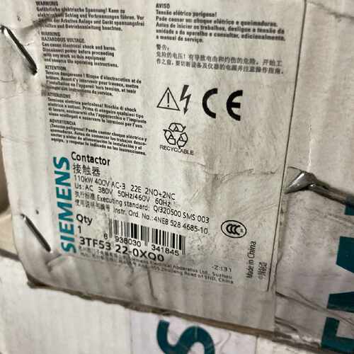 议价原装 西门子 3TF53交流接触器 3TF5322-0XQ0 380V  现货询价