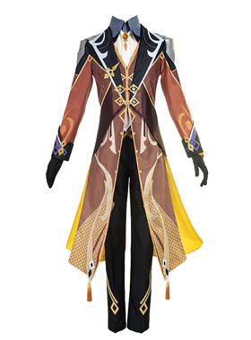 原神钟离cos服全套制服衣服假发