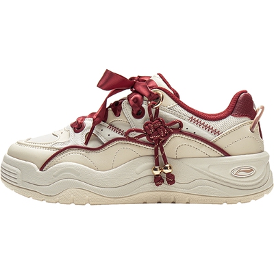 李宁蝴蝶兰女低帮休闲鞋运动鞋