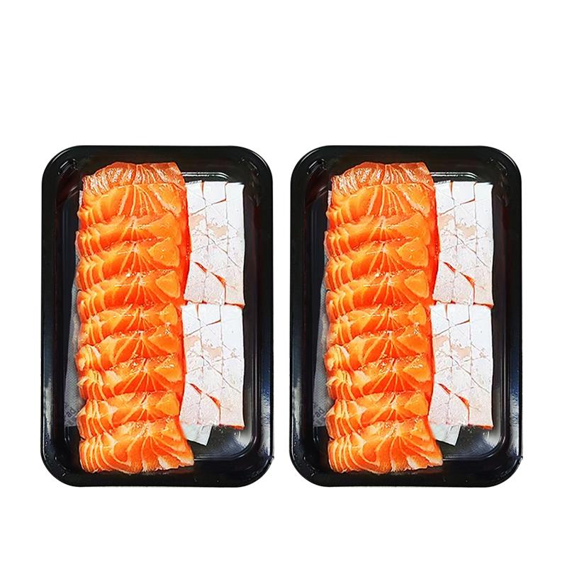 鲜有汇聚冰鲜三文鱼刺身拼盘精品中段新鲜即食生鱼片海鲜日料组合
