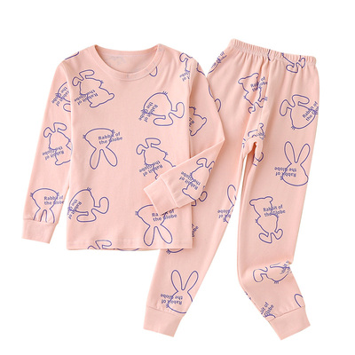 女孩全棉秋衣秋裤保暖内衣套装