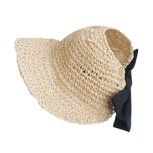 儿童草帽宝宝防晒遮阳帽女童凉帽沙滩太阳帽女孩夏薄款大帽檐帽子