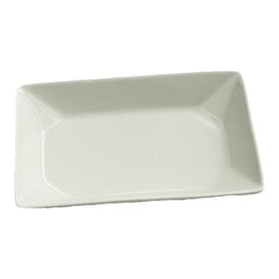 安木良品 出口订单 日式ins极简风纯白高温陶瓷点心小菜长方碟盘