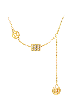 小蛮腰项链新中式国风纯银吊坠