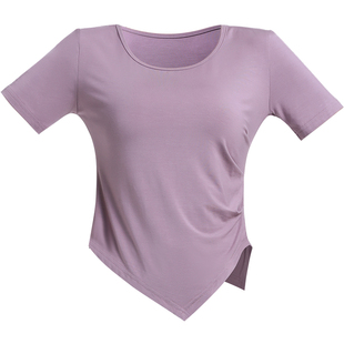 舞蹈服上衣女中国古典舞现代舞上衣莫代尔跳舞衣服练功服七分袖女