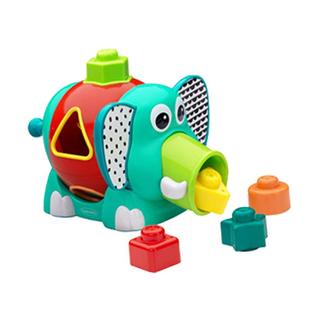 infantino婴蒂诺宝宝形状认知大象配对积木儿童早教益智玩具1-3岁