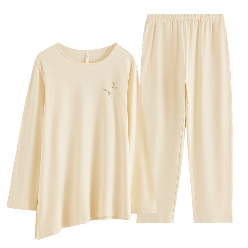 康妮雅纯棉睡衣春秋款家居服套装
