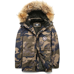 吉普正品新款棉衣冬季迷彩棉服男士加绒加厚棉袄保暖外套大码外套