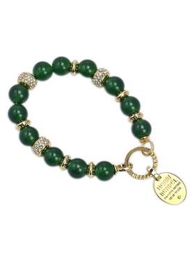 曼哈顿镀金孔雀石虎眼石手链