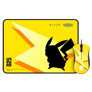 Razer雷蛇宝可梦皮卡丘款蝰蛇标准版有线电竞鼠标鼠标垫套装礼物