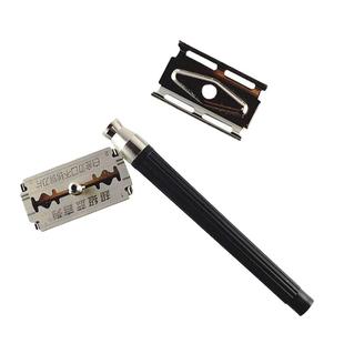 蓝吉列双面手动剃须刀刀架男士刮胡刀手动老式刮胡刀吉列刀架刀片