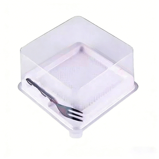 红丝绒蛋糕盒黑森林水果蛋糕包装盒正方形西点透明吸塑打包盒防雾