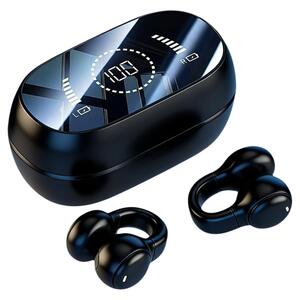 大数显耳夹式蓝牙耳机2026新款不入耳挂超长续航无线气骨传导运动