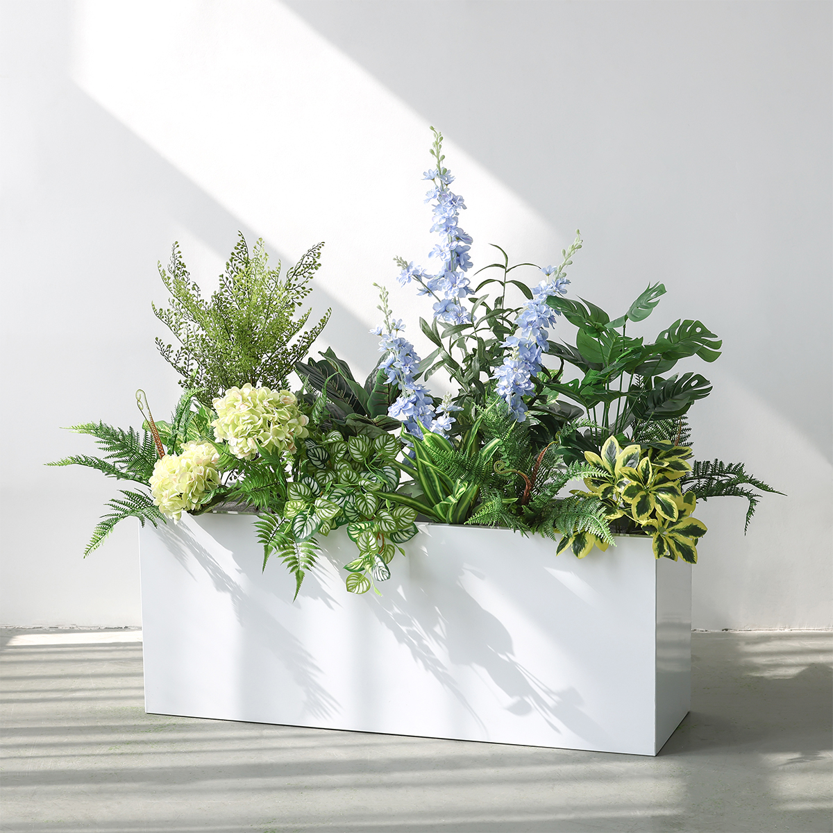 仿真假绿植造景高端轻奢景观组合室内仿生植物花槽箱橱窗装饰摆件