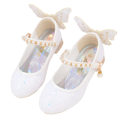 春秋女童公主鞋白色学生演出单鞋