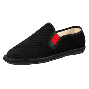 老北京布鞋男款冬季加绒保暖防滑手工千层底百搭开车懒人休闲棉鞋