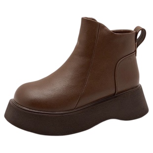 厚底马丁靴女英伦风2026春秋新款巨好看的配裙子高级感超火小短靴