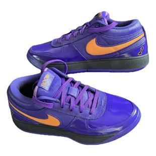 STY定制Nike Book 1德文布克1代紫色漆皮 耐克篮球鞋男款实战低帮