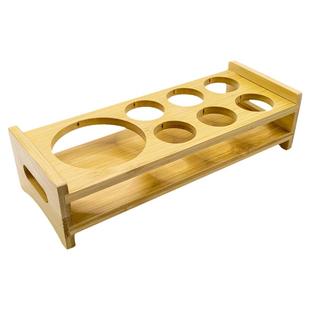 创意家用酒架杯架竹木杯架白酒杯小酒盅收纳托盘烈酒杯洋酒杯架子