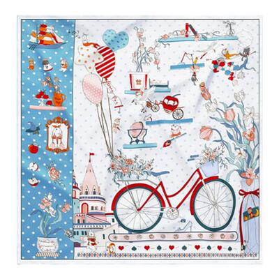 XINUO百搭防晒披肩法式丝巾