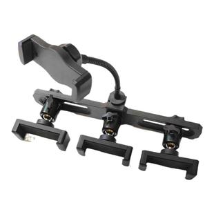 直播支架多机位横杆四机位手机平板双机位头可调节角度三机位配件