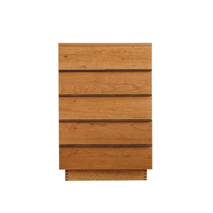 以山 光年 日式原木五斗柜实木收纳柜樱桃木立柜卧室客厅斗柜置物