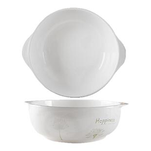 双耳汤碗家用大号2026新款陶瓷釉下彩10英寸高级感加厚防烫餐具