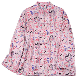 菲伊唐女装提花冬棉衣开襟女上衣新中式复古风改良唐装夹棉服外套