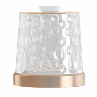 法国汤姆逊轻奢水晶玻璃高级酒吧餐厅桌面充电氛围灯水波纹小夜灯