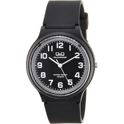 西铁城CITIZEN Q&Q E04A-004VK 灰色游泳级防水模拟太阳能手表
