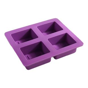 爱皂坊 多款四连软硅胶DIY手工皂模具长方形立体树影矽胶模食品级