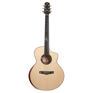 natasha娜塔莎JC48 纯手工全单民谣指弹弹唱加振电箱吉他学生男女