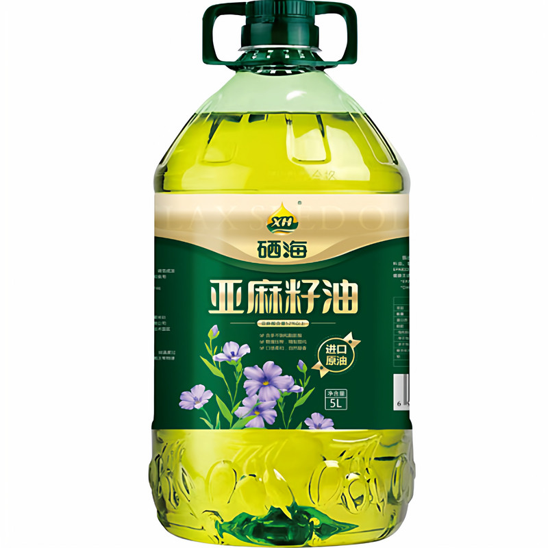 一级压榨纯正亚麻籽油5L