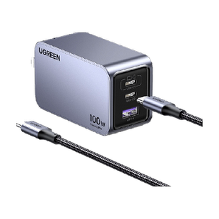 绿联100W氮化镓闪充湃Pro充电器头多口PD快充三插头适用苹果华为