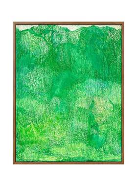 《青山启福》客厅装饰画中古