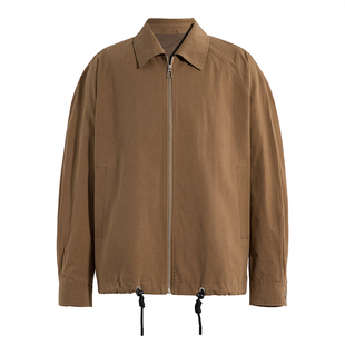 海上公路插肩袖翻领夹克男士秋季cleanfit极简通勤休闲感百搭外套