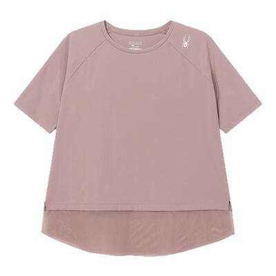 SPYDER蜘蛛新品女士短袖T恤运动健身跑步宽松上衣女24CS410W