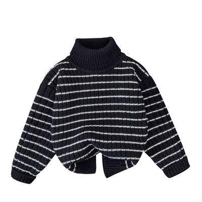 男童高领毛衣儿童一体绒加绒