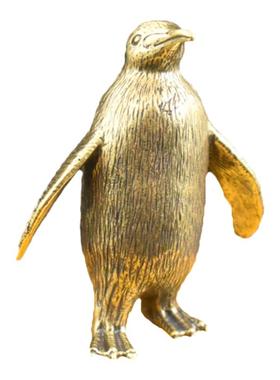 手把件镇纸企鹅摆件桌面